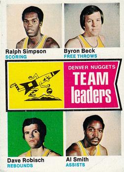 Denver Nuggets TL - Al Smith / Byron Beck / Dave Robisch / Ralph Simpson
