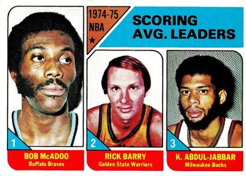 NBA Scoring Leaders - Bob McAdoo / RIck Barry / Kareem Abdul-Jabbar LL