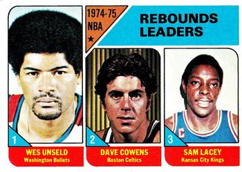 Rebounds Leaders - Wes Unseld / Dave Cowens / Sam Lacey