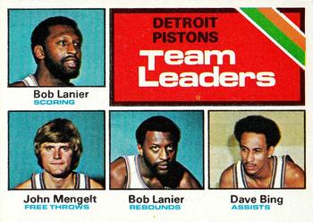 Detroit Pistons TL - Bob Lanier / Dave Bing / John Mengelt