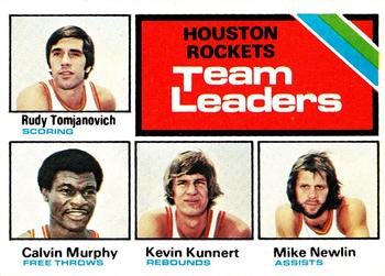 Houston Rockets TL - Calvin Murphy / Kevin Kunnert / Mike Newlin / Rudy Tomjanovich