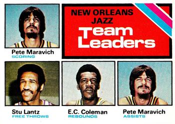 New Orleans Jazz TL - Pete Maravich / Stu Lantz / E.C. Coleman