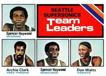 Seattle Sonics TL - Slick Watts / Spencer Haywood / Archie Clark