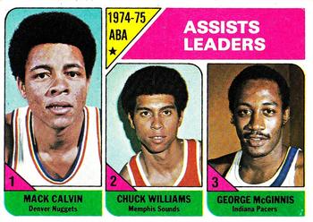 Assists Leaders - Mack Calvin / Chuck Williams / George McGinnis