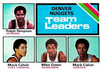 Denver Nuggets TL - Mack Calvin / Ralph Simpson / Mike Green