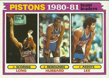Detroit Pistons TL - John Long / Phil Hubbard / Ron Lee