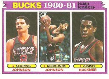 Milwaukee Bucks TL - Quinn Buckner / Marques Johnson / Mickey Johnson