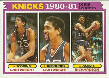 New York Knicks TL - Bill Cartwright / Micheal Ray Richardson