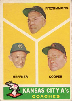 Athletics Coaches - Walker Cooper / Freddie Fitzsimmons / Don Heffner