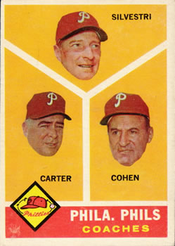 Phillies Coaches - Ken Silvestri / Dick Carter / Andy Cohen
