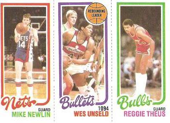 Mike Newlin / Wes Unseld TL / Reggie Theus