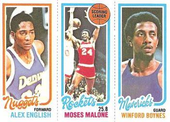 Alex English / Moses Malone TL / Winford Boynes