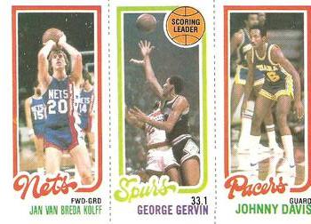 Jan Van Breda Kolff / George Gervin TL / Johnny Davis