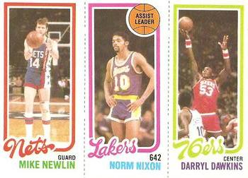 Mike Newlin / Norm Nixon TL / Darryl Dawkins