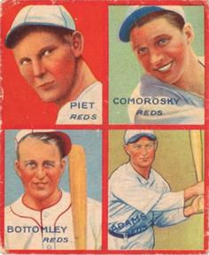 Tony Piet / Adam Comorosky / Jim Bottomley / Sparky Adams