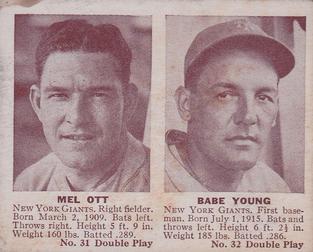 Mel Ott/ Norman Young