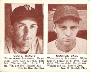 Cecil Travis/ George Case
