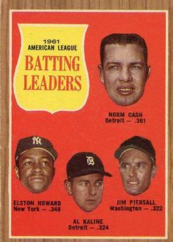 AL Batting Leaders - Elston Howard / Al Kaline / Jim Piersall / Norm Cash