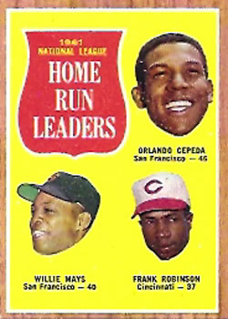 NL Home Run Leaders - Frank Robinson / Orlando Cepeda / Willie Mays