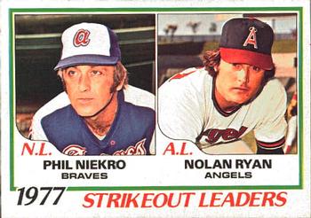 Strikeout Leaders - Phil Niekro / Nolan Ryan