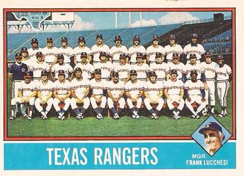 Texas Rangers / Frank Lucchesi
