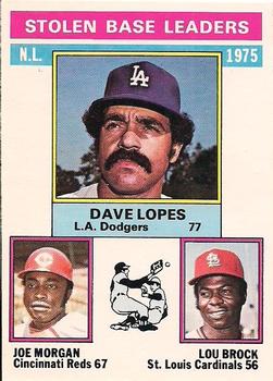 NL Stolen Base Leaders - Dave Lopes / Joe Morgan / Lou Brock