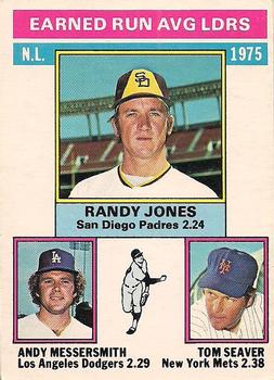 NL ERA Leaders - Randy Jones / Tom Seaver / Andy Messersmith