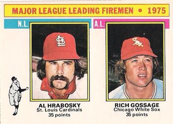 NL/AL Firemen Leaders - Al Hrabosky / Rich Gossage