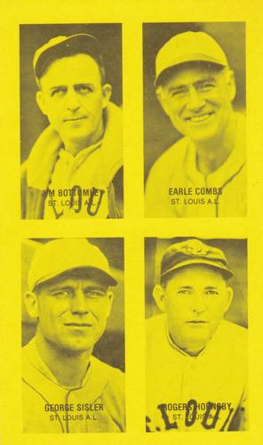 Jim Bottomley / Earle Combs / Rogers Hornsby / George Sisler