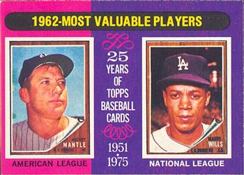1962 MVP's - Maury Wills / Mickey Mantle
