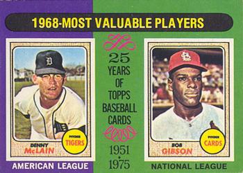 1968 MVP's - Denny McLain / Bob Gibson