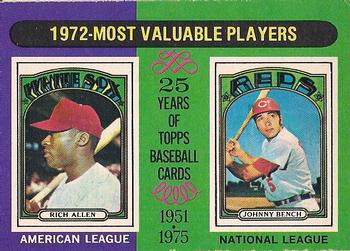 1972 MVP's - Johnny Bench / Richie Allen