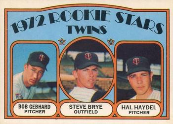 Twins Rookies - Bob Gebhard / Steve Brye / Hal Haydel