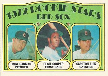 Red Sox Rookies - Carlton Fisk / Cecil Cooper / Mike Garman