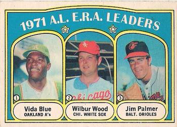 AL ERA Leaders - Vida Blue / Wilbur Wood / Jim Palmer