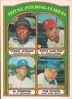 NL Pitching Leaders - Tom Seaver / Steve Carlton / Al Downing / Ferguson Jenkins