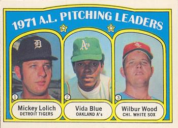 AL Pitching Leaders - Wilbur Wood / Mickey Lolich / Vida Blue