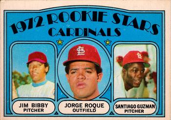 Cardinals Rookies - Jim Bibby / Jorge Roque / Santiago Guzman
