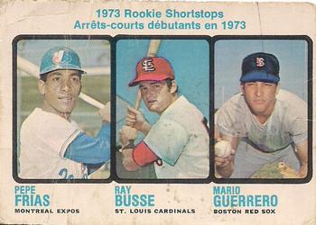 Rookie Shortstops - Ray Busse / Mario Guerrero / Pepe Frias